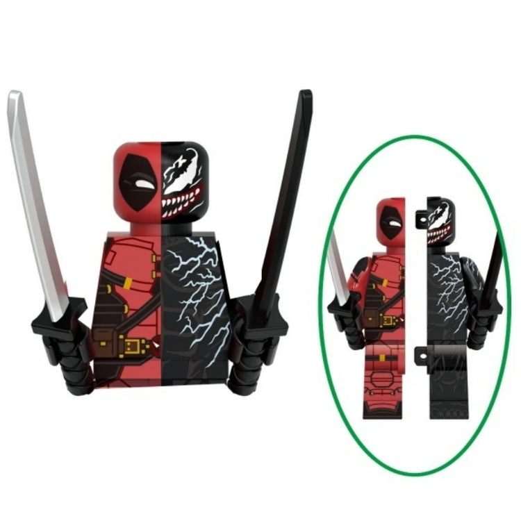 Blind Box Mini Building Blocks KDL851 Figures Big Goblin Spiderman Iron Man Venom Captain Hawk Deadpool Armor Christmas Gift Toy