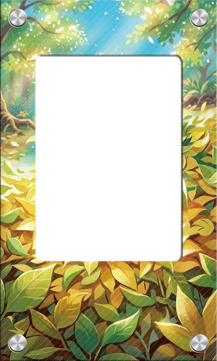 Exquisite Solid Acrylic Display Brick 63x88mm TCG PTCG Mountain Backdrop Showcase for Hobby Enthusiasts No Card