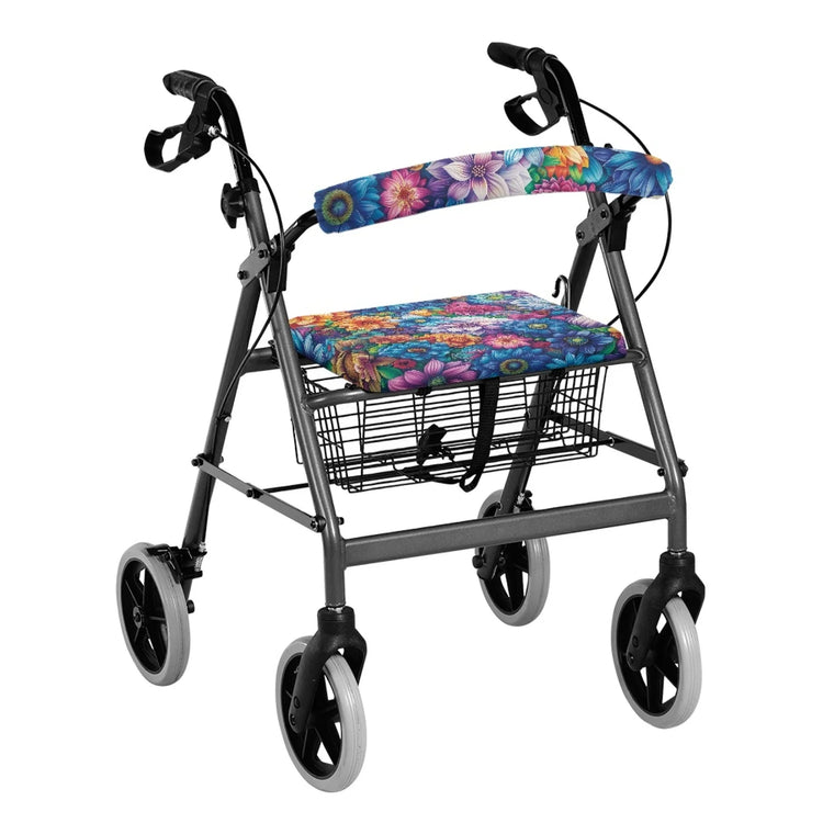 Coloranimal Sunflower 2 Pieces Set Walker Seat Cover Walker Seat Cushion Cover for Women Friends Street Scenes