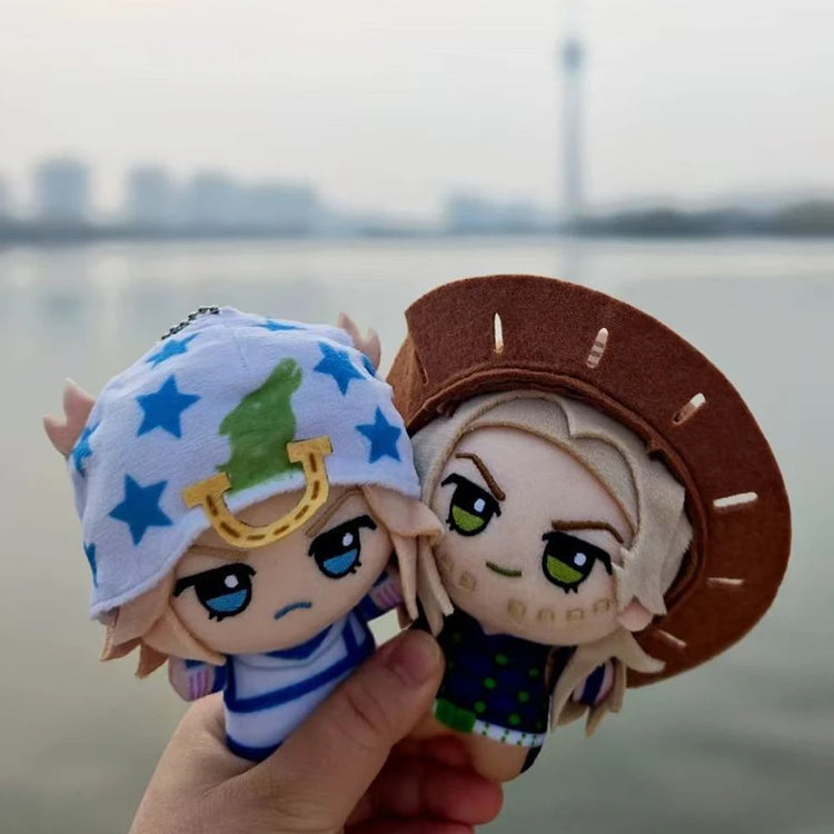 Anime JOJO Steel Ball Run Cosplay Johnny Joestar Gyro Zeppeli Doll Plush Stuffed Cotton Dolls Room Decoraton Christmas Prop