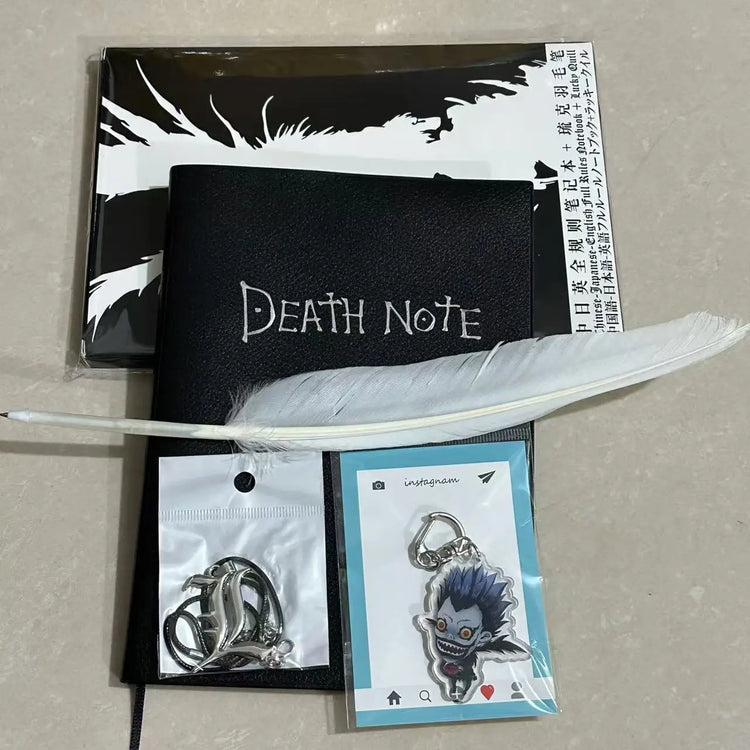 Death Note Anime Notebook, Light Yagami Character Prop Book, Collector's Item for Fans, Manga Replica Diary