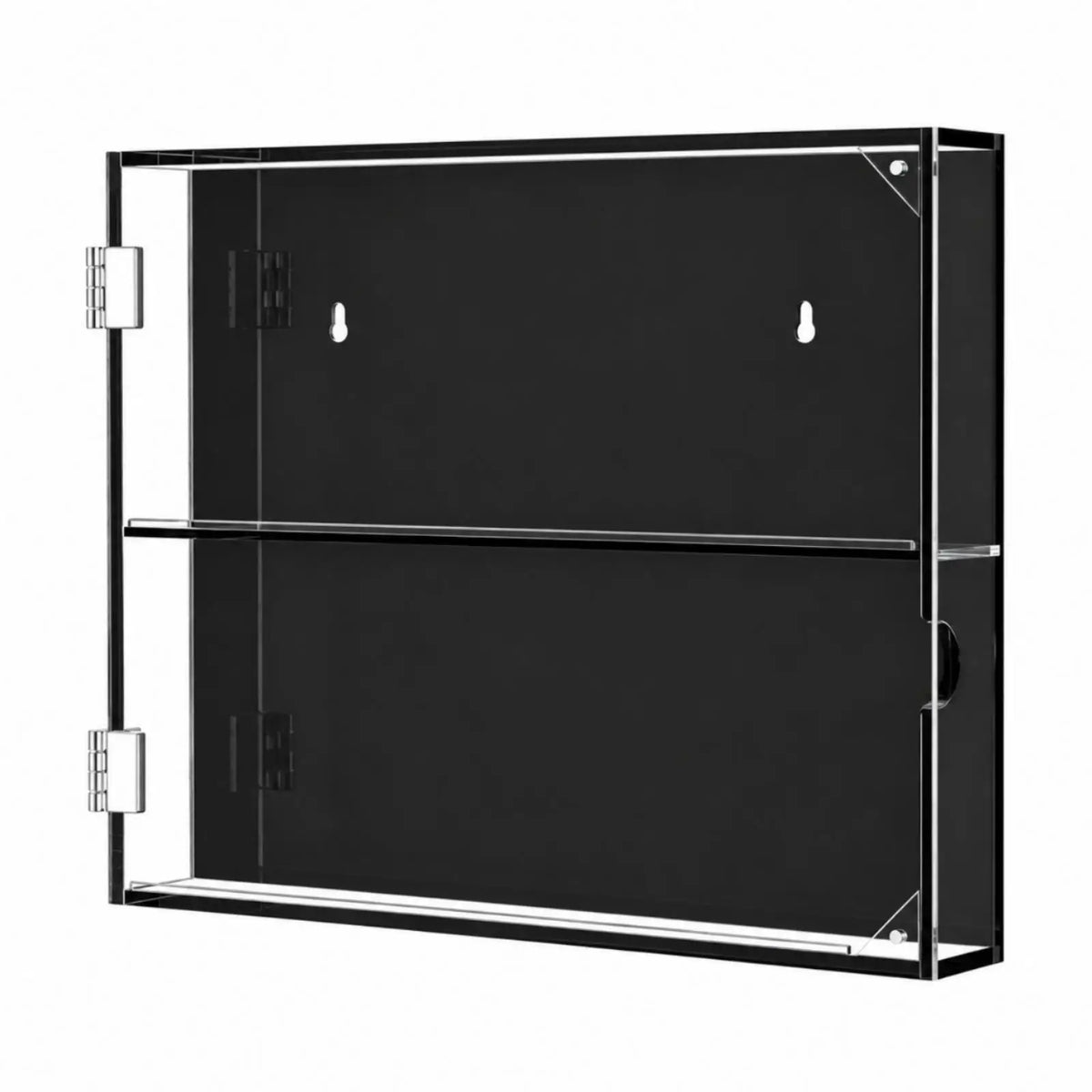 Wall Mounted Acrylic Trading Card Display Case with Door for Graded Baseball Cards Sports Memorabilia Holder