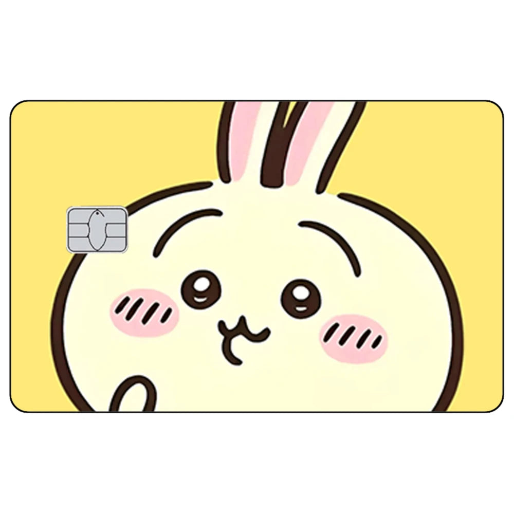 Kawaii Chiikawas Credit Card Skin Sticker Cute Cartoon Stickers for VISA JCB Mastercard and Other IC Bank Card Decorations