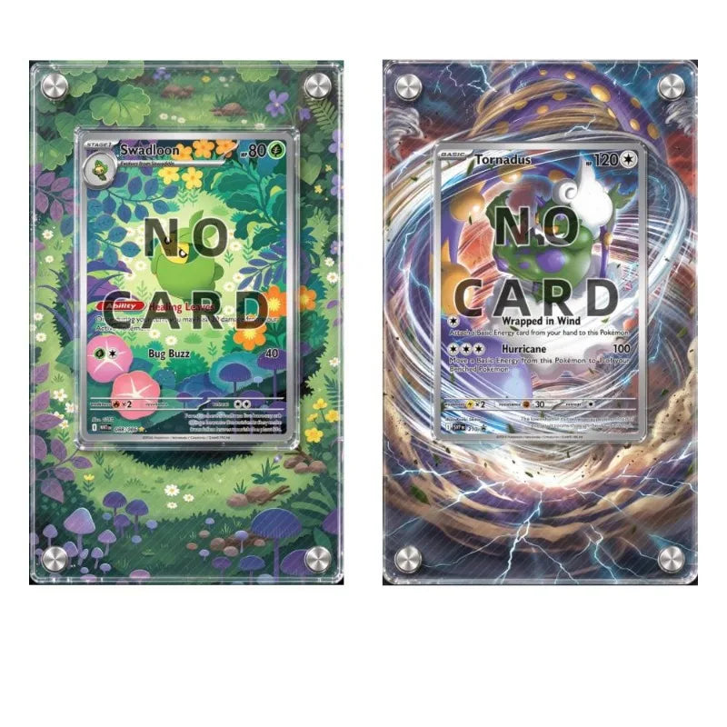High-definition Acrylic Card Brick TCG Collection Protective Storage Rack Anime Display Frame Desk Decoration Cards Not Included