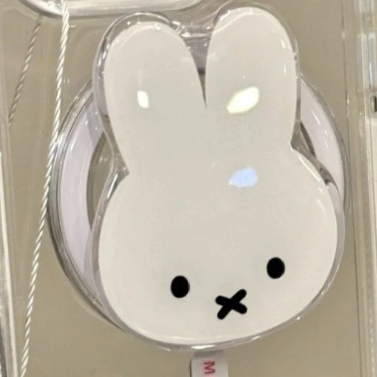 New Miffy Rabbit animation peripheral two-dimensional holder for boys and girls mobile phone case convenient magnetic holder