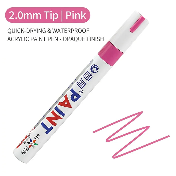 Permanent Paint Pen Quick-Drying Marker Multi-Surface Paint Pens For Shoe Repair Color Handmade Stationery Pen Supplies