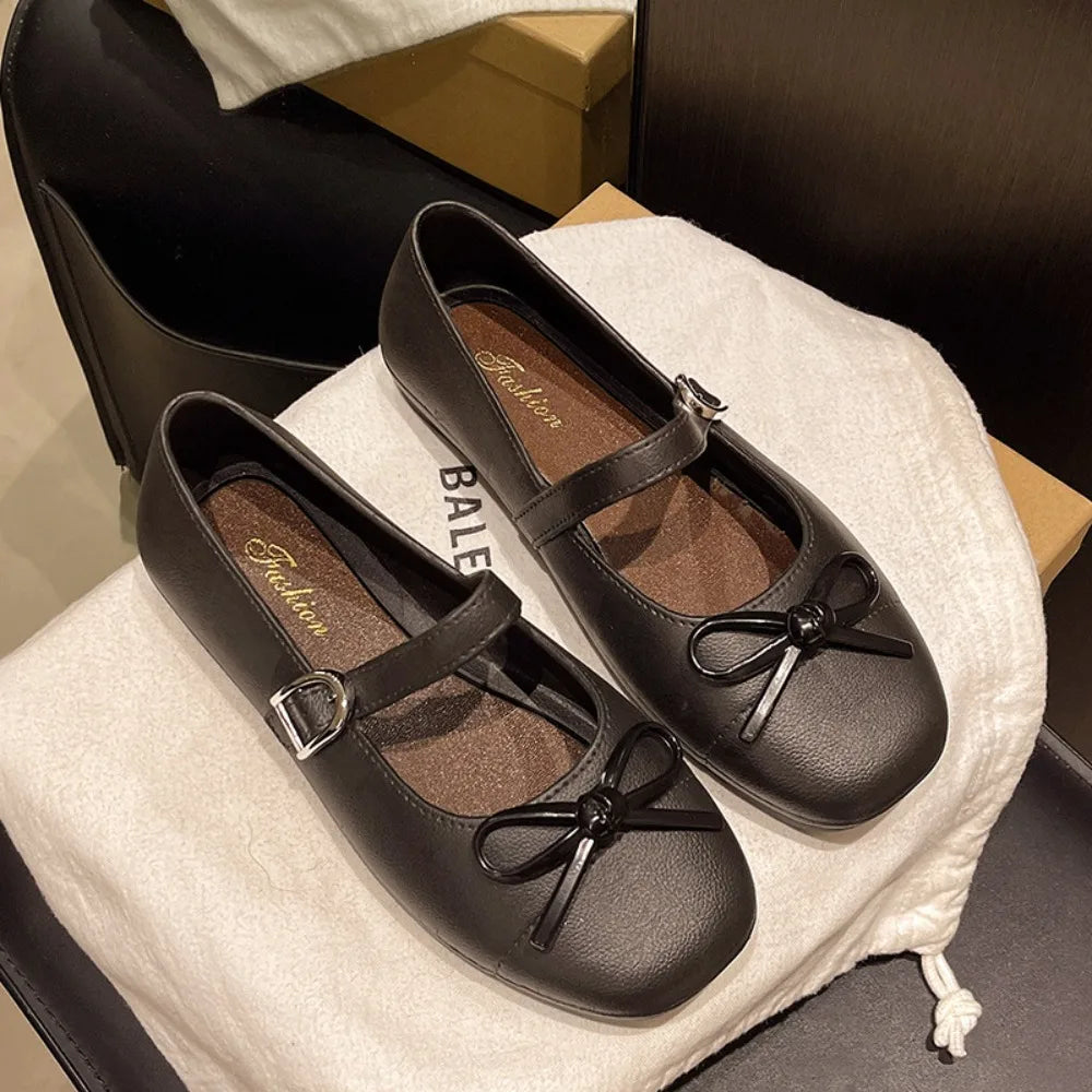 Sweet Women's Pearl Bow Tie Sandals Non-slip Versatile Summer Dresses Flats Soft Flat Comfortable Low Heel Outdoor Beach Sandals