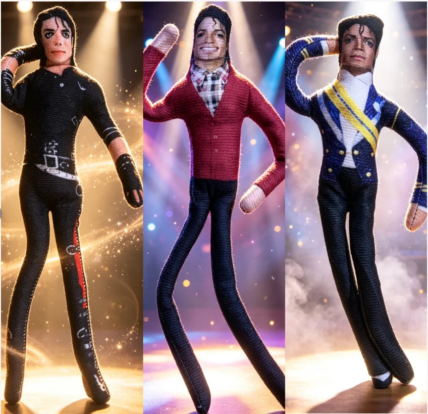 Michael Jackson Movable Joint Plush Stuffed Doll Anime Cosplay Prop Action Figure Home Room Decoration Collectible Gift for Fans