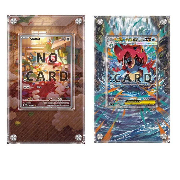 High-definition Acrylic Card Brick TCG Collection Protective Storage Rack Anime Display Frame Desk Decoration Cards Not Included