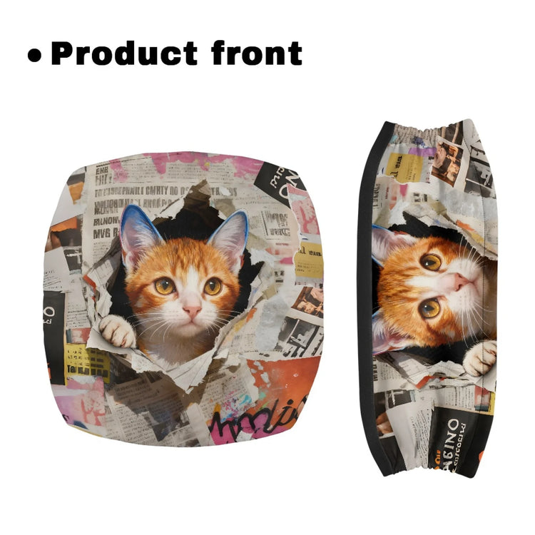 Coloranimal Cat Music Pattern 2 Pieces Set Walker Seat Cushion for Seniors Rollator Seat Back Cover 2026 Collection