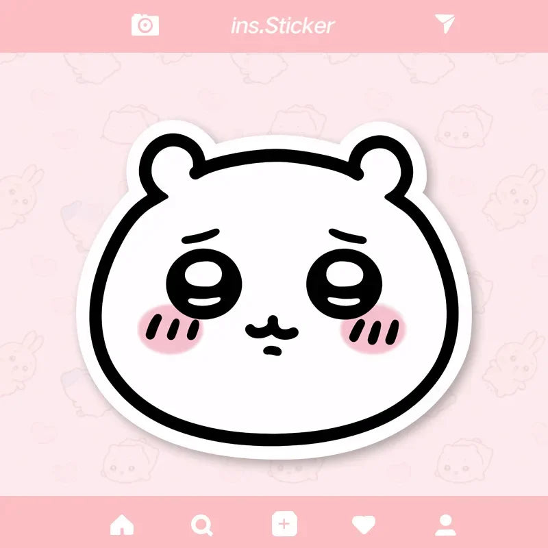 Cute Cartoon jiyi Usagi Hachiware Special-Shaped Leather Mouse Pad Game Rubber Pad Desk Mat Office Supplies Children Gift