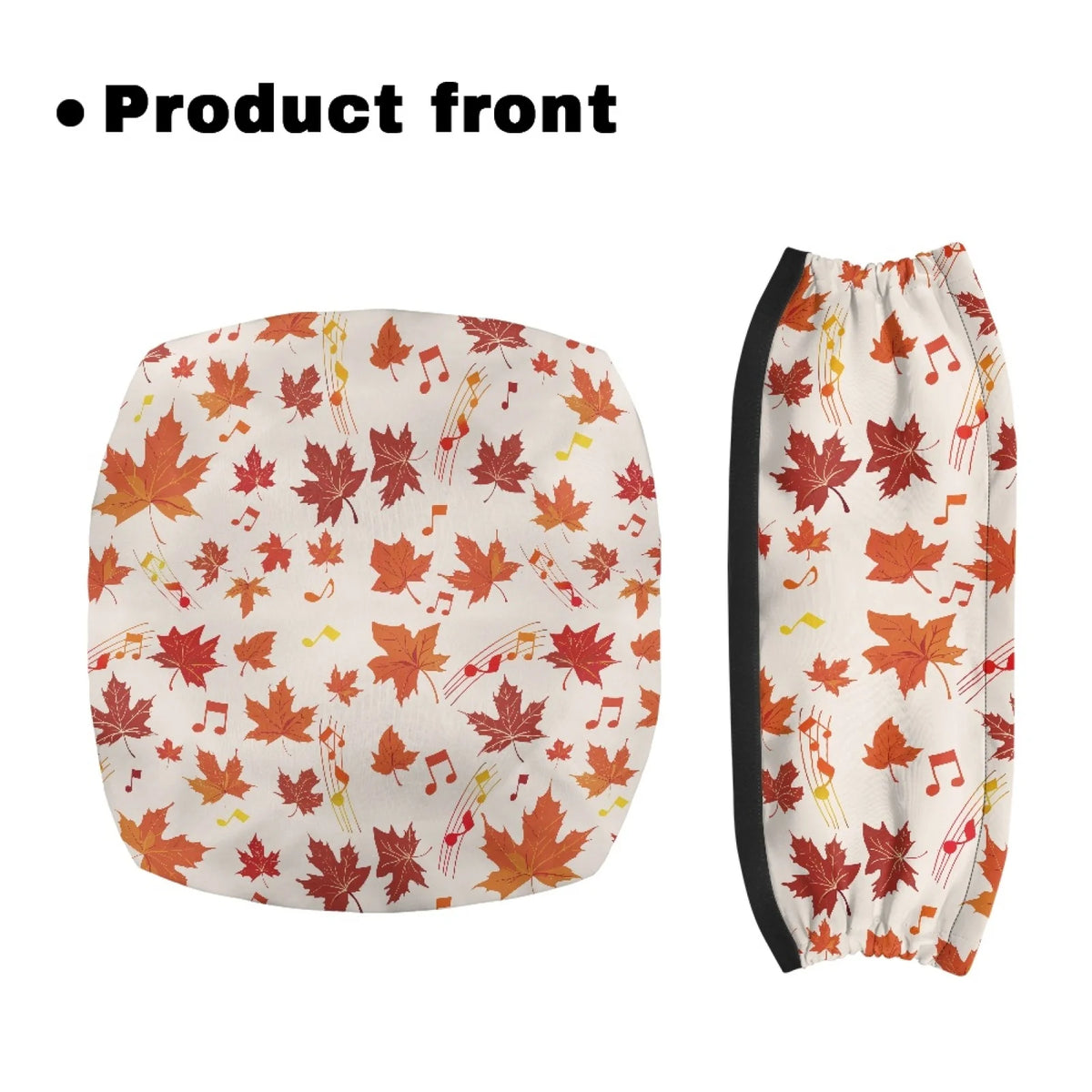 Coloranimal Maple Leaf 2PCS Walker Cover Polyester Fabric Rollator Walker Seat Cushion Cover for Women Friends