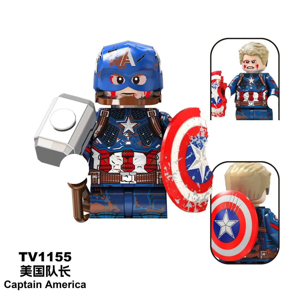 Blind Box Mini Building Blocks G0190 Figures Big Goblin Spiderman Iron Man Venom Captain Hawk Deadpool Armor Christmas Gift Toy
