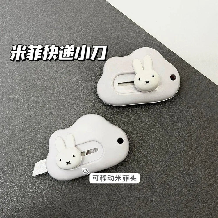 Miffy rabbit art knife creative personality ins cartoon cute portable student handmade paper-cut open express box opener knife