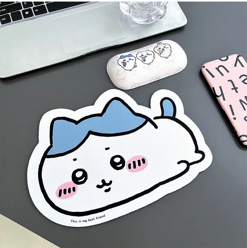 Cute Cartoon jiyi Usagi Hachiware Special-Shaped Leather Mouse Pad Game Rubber Pad Desk Mat Office Supplies Children Gift