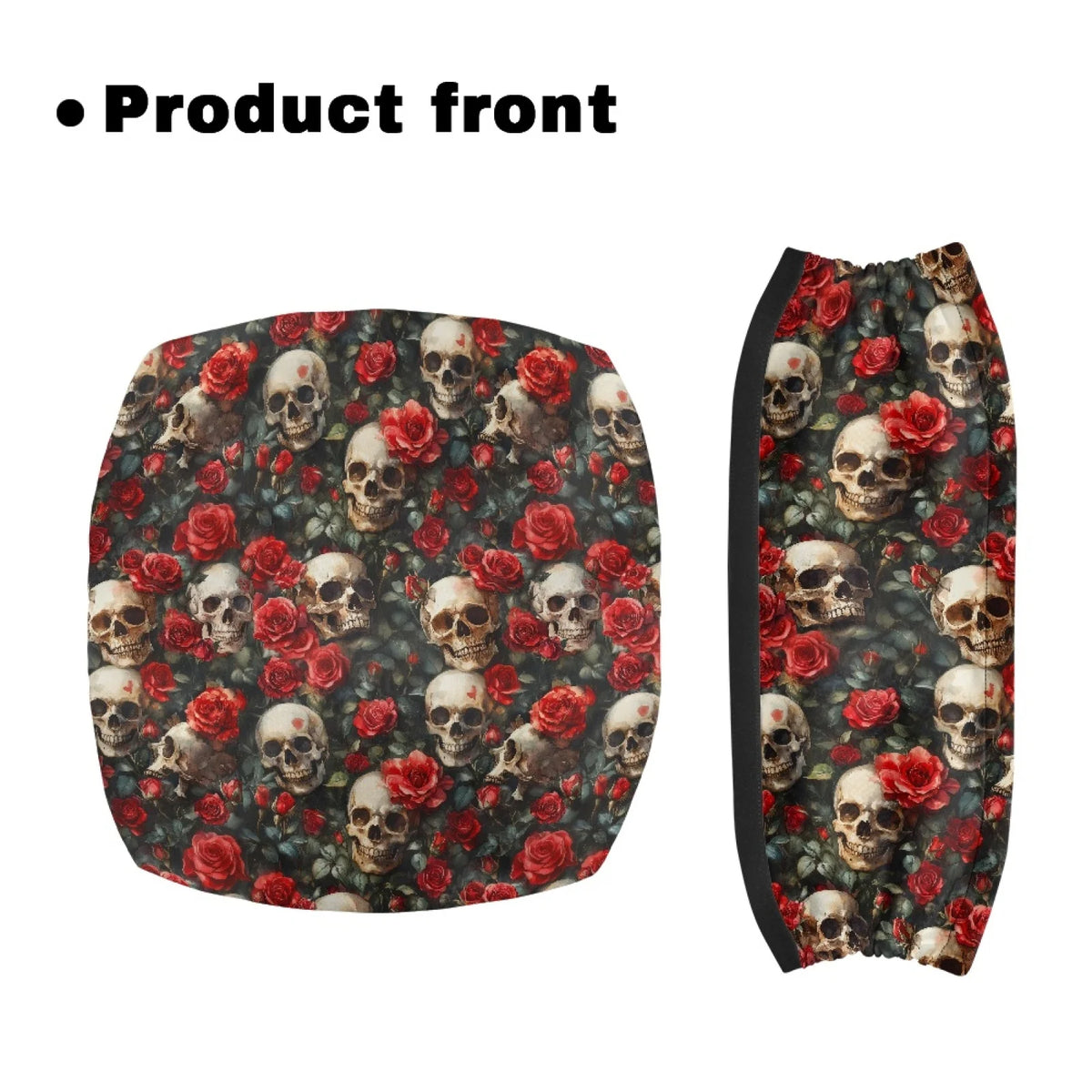 Coloranimal Halloween Cat Bat Print 2 Pieces Rollator Seat Cover Washable Rollator Walker Seat Covers for Ladies