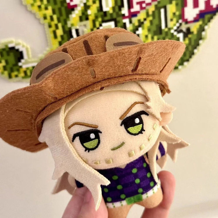 Anime JOJO Steel Ball Run Cosplay Johnny Joestar Gyro Zeppeli Doll Plush Stuffed Cotton Dolls Room Decoraton Christmas Prop
