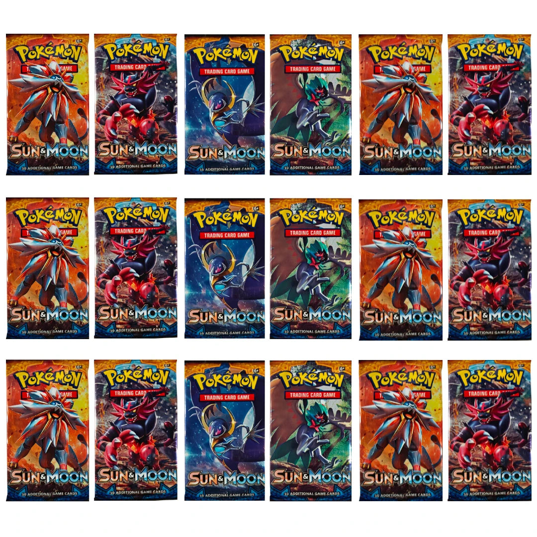 Pok é mon TCG Sun & Moon Booster Box Sealed Trading Card Lunala Solgaleo Incineroar Decidueye Anime Collectible Collection Gift