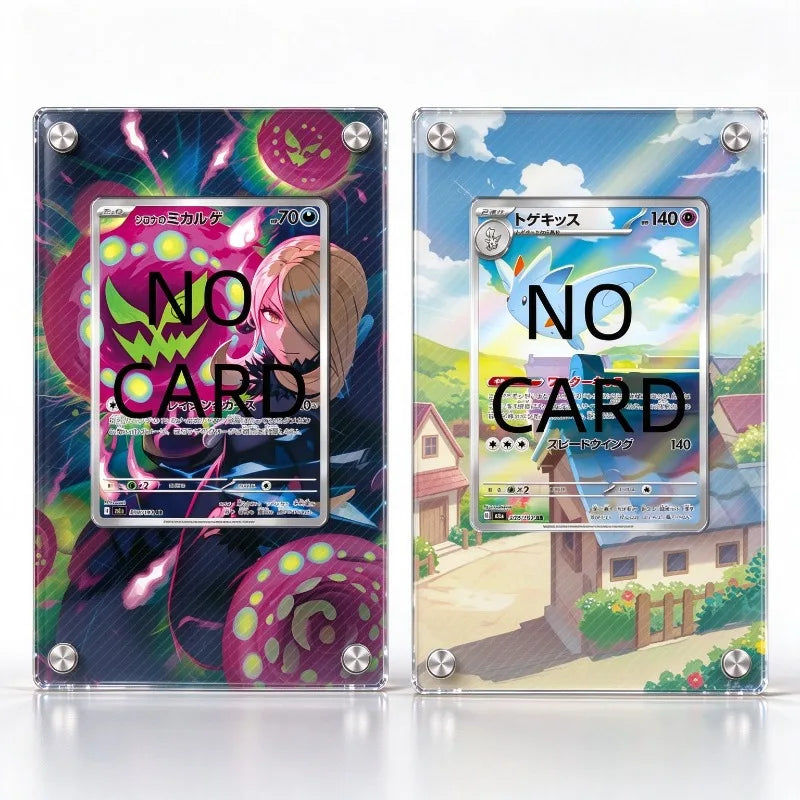 High-definition Transparent PTCG Anime Card Acrylic Screw Frame Collectible Display Protection Box Card Not Included