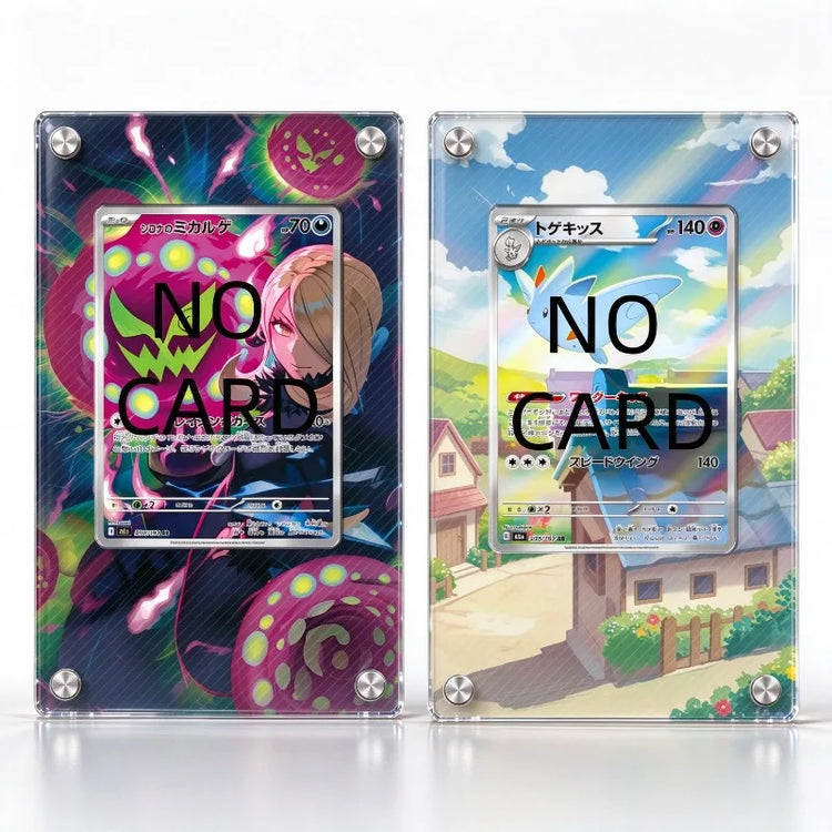High-definition Transparent PTCG Anime Card Acrylic Screw Frame Collectible Display Protection Box Card Not Included
