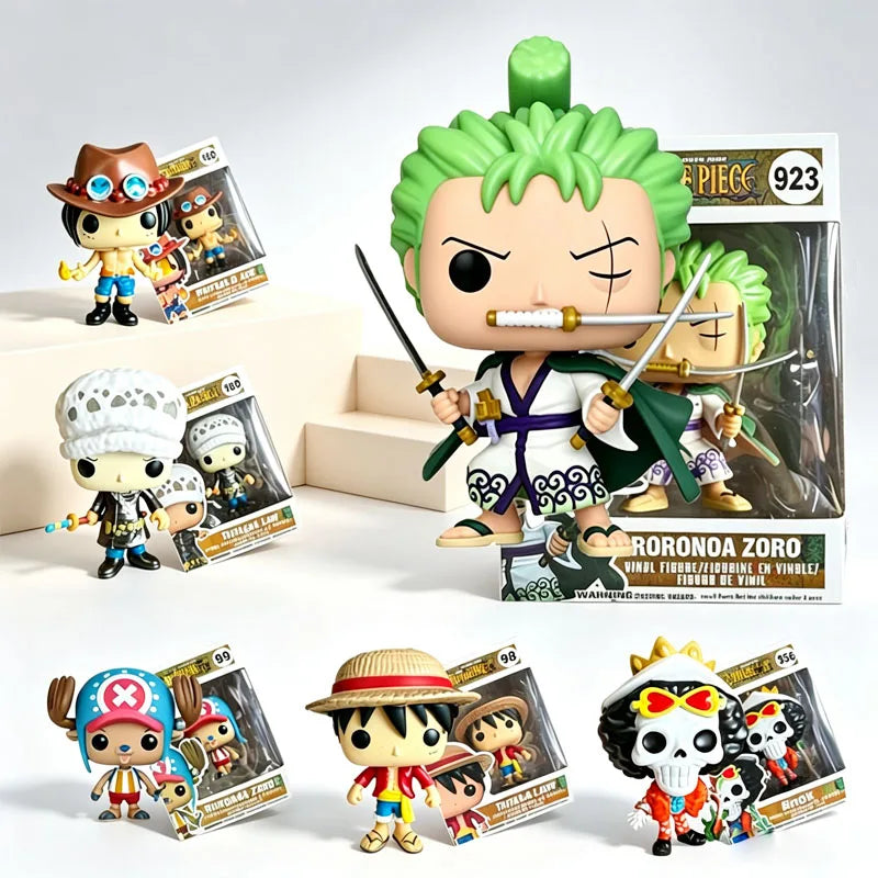 One‑Piece Anime Vinyl Figure Doll Cute Pirate Character Collectible Figurine Desktop Ornament Gift For Manga Fans Youth Decor
