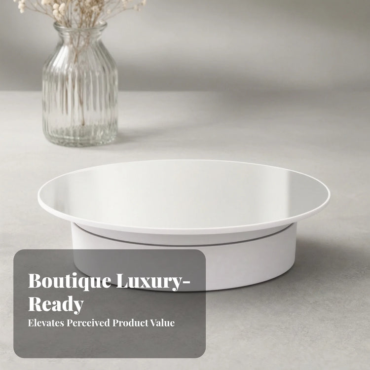 Electric Turntable with Mirror Top Adjustable Speed Turntable with Mirror Top Motorized Rotating Display Stand Silent
