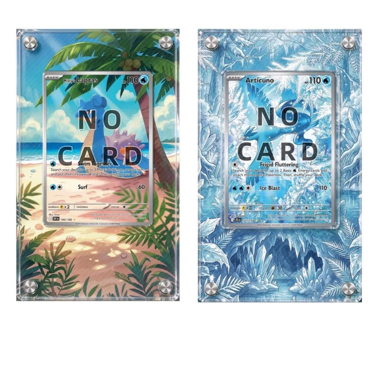 High-definition Acrylic Card Brick TCG Collection Protective Storage Rack Anime Display Frame Desk Decoration Cards Not Included