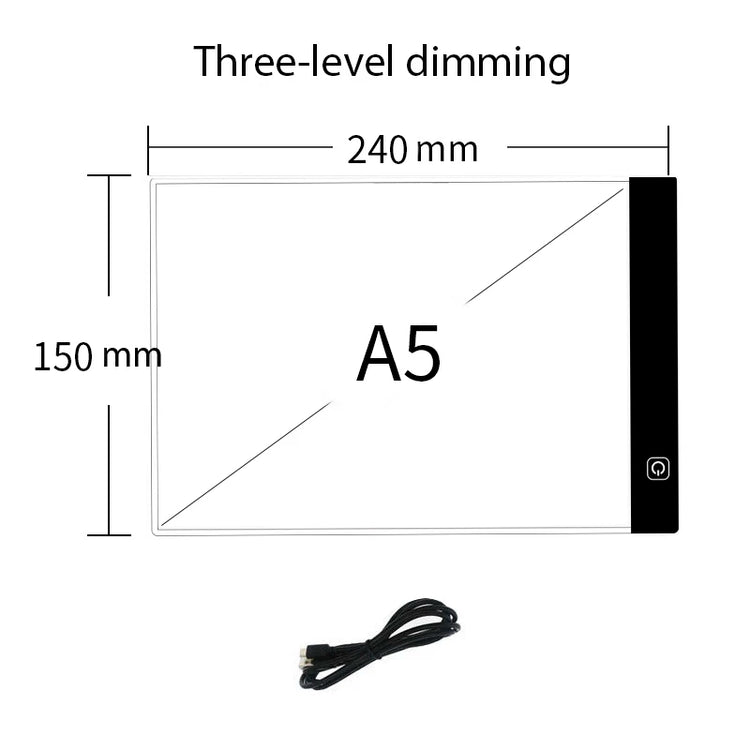 A5 LED Photocopying Table Drawing Board Children Light-Transmitting Copying Table Brightness Adjustable Night Light Notepad Toy