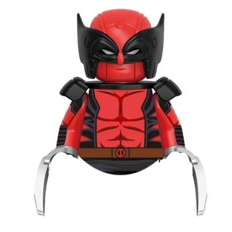 Blind Box Mini Building Blocks KDL851 Figures Big Goblin Spiderman Iron Man Venom Captain Hawk Deadpool Armor Christmas Gift Toy