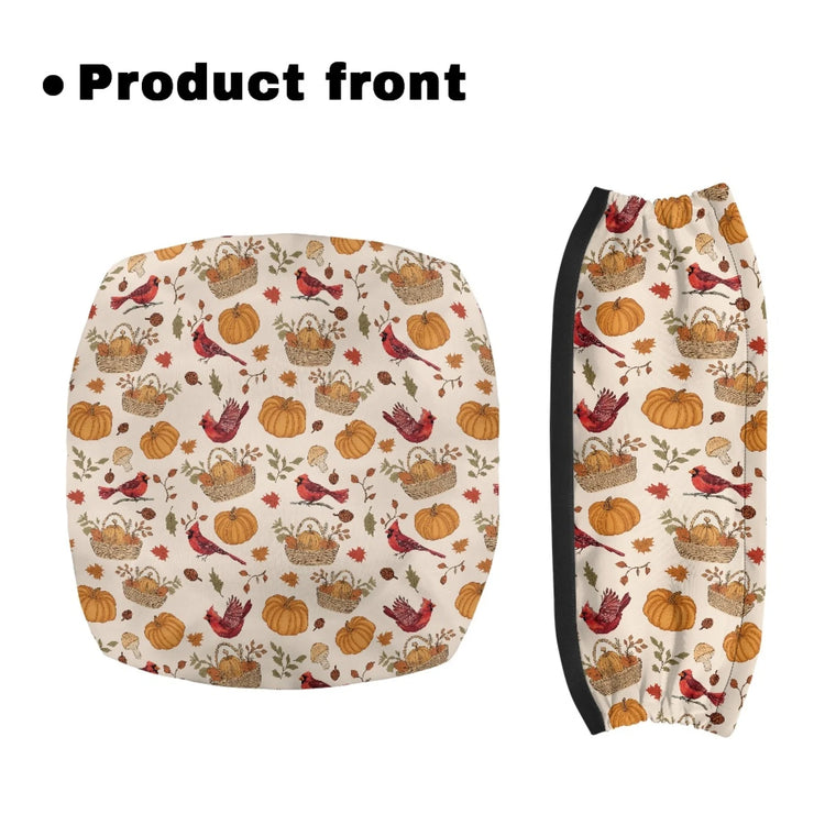 Coloranimal Cardinal Pumpkin 2PCS Rollator Seat Cover for Parents Walker Seat Cover 2026 New