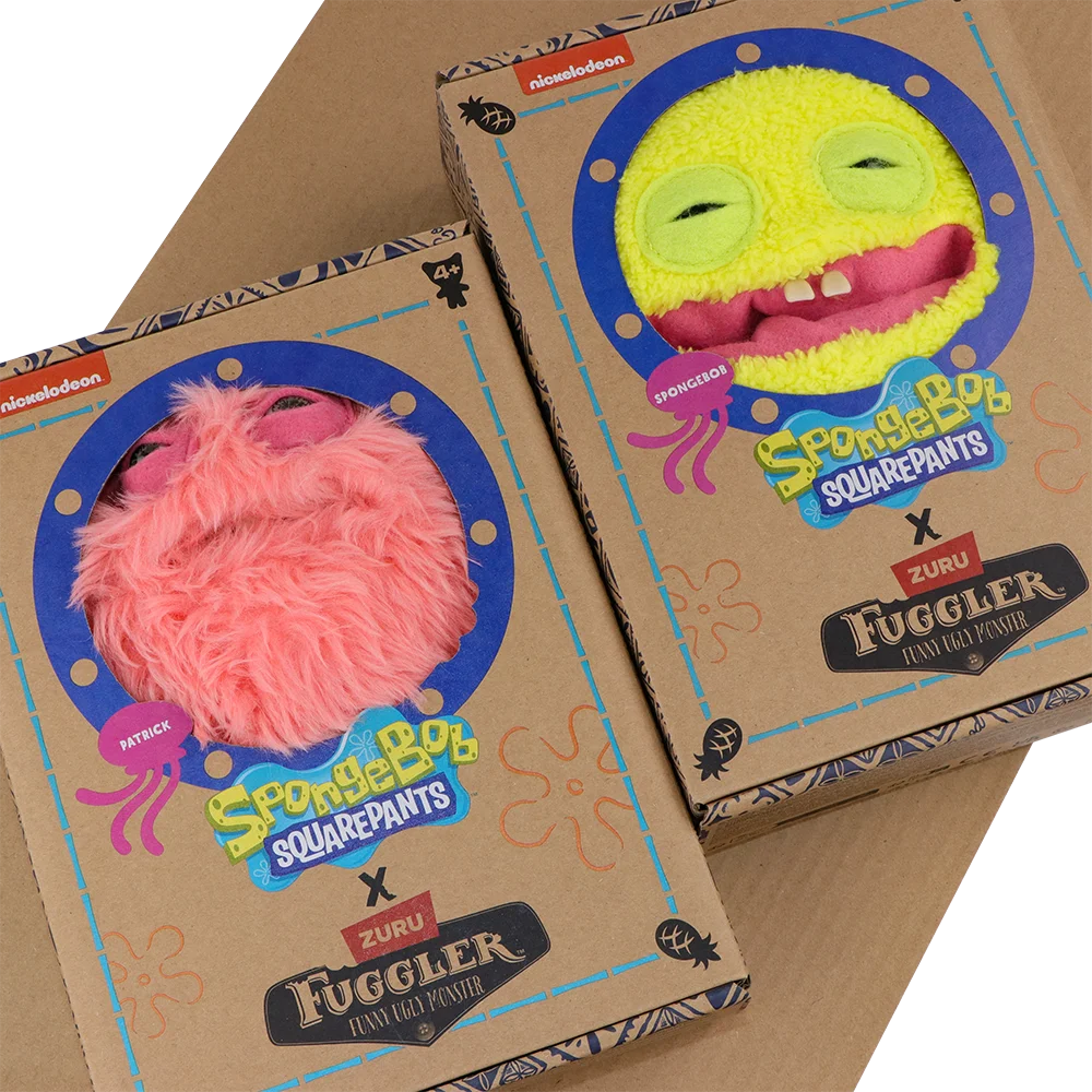 Original Fugglers Funny Ugly Monsters Fuggler Plushins Toys Fuggler Tooth Monster Spongebob Squarepants Patrick Star Plush Dolls