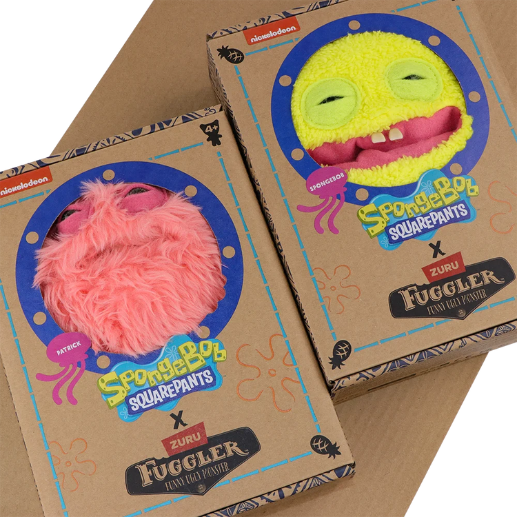 Original Fugglers Funny Ugly Monsters Fuggler Plushins Toys Fuggler Tooth Monster Spongebob Squarepants Patrick Star Plush Dolls