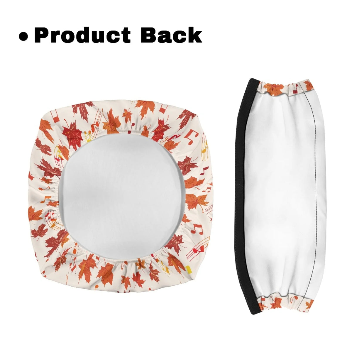 Coloranimal Maple Leaf 2PCS Walker Cover Polyester Fabric Rollator Walker Seat Cushion Cover for Women Friends