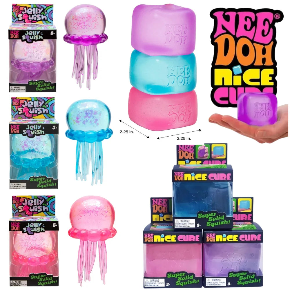 100+ Pieces NEEDOH Surprise Blind Box Slow Rebound Squeeze Fidget Toy Stress Relief Sensory Play Birthday Party Surprise Gift