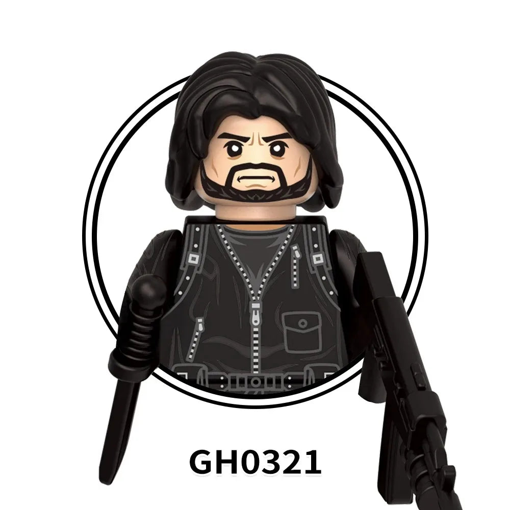Blind Box Mini Building Blocks G0189 Figures Big Goblin Spiderman Iron Man Venom Captain Hawk Deadpool Armor Christmas Gifts Toy
