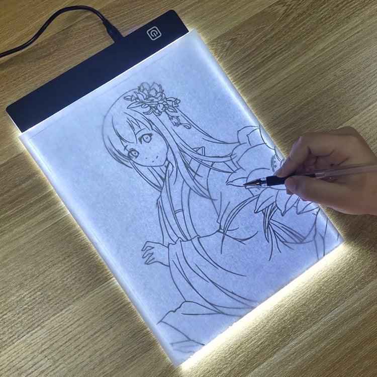 A5 LED Photocopying Table Drawing Board Children Light-Transmitting Copying Table Brightness Adjustable Night Light Notepad Toy