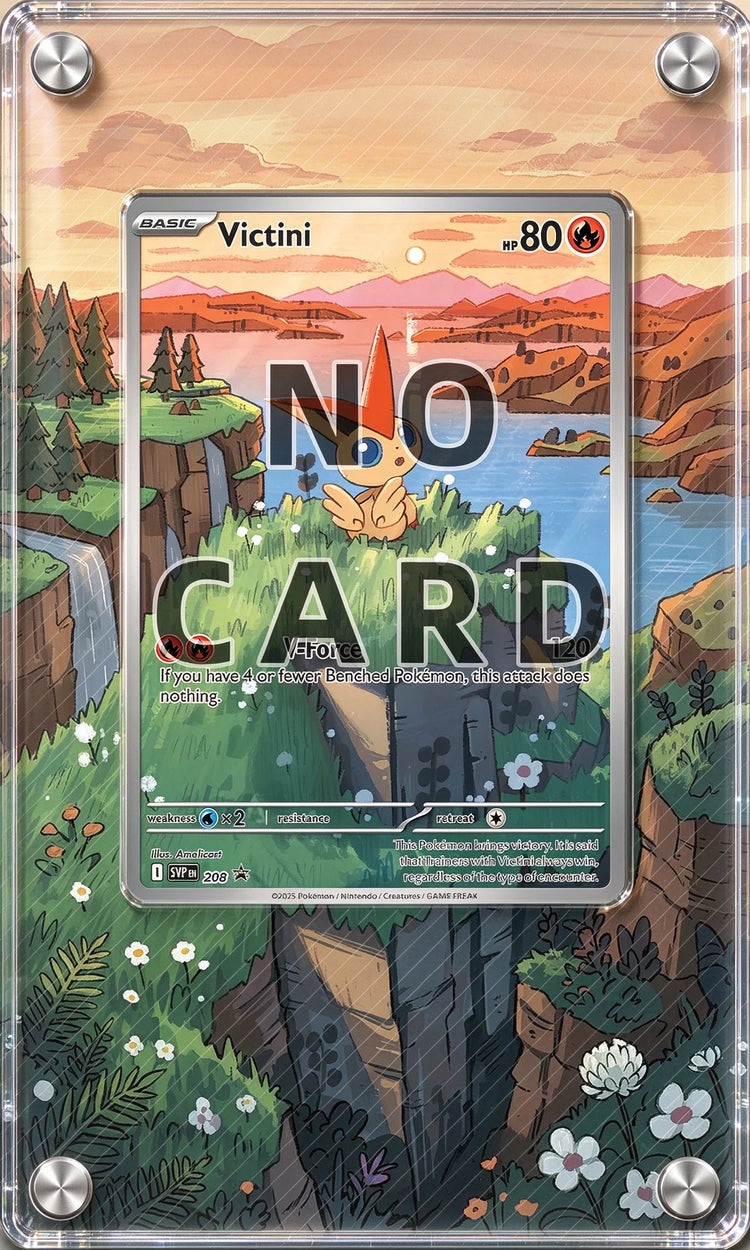 High-definition Acrylic Card Brick TCG Collection Protective Storage Rack Anime Display Frame Desk Decoration Cards Not Included