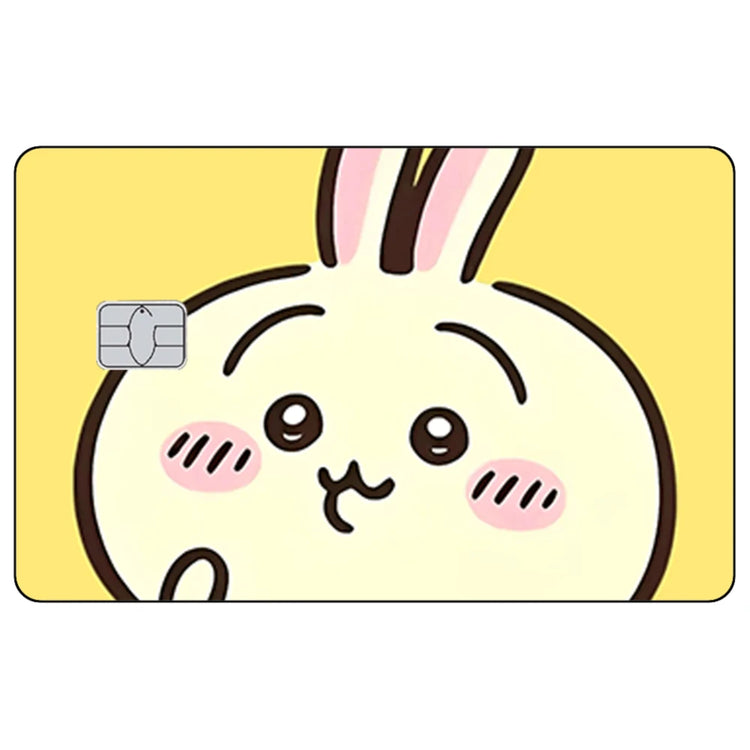 Kawaii Chiikawas Credit Card Skin Sticker Cute Cartoon Stickers for VISA JCB Mastercard and Other IC Bank Card Decorations