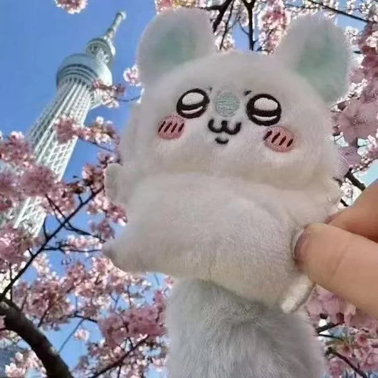 Anime Chikawass Cartoon Character Flying Squirrel Plush Keychain Doll School Bag Kawaii Bag Accessories Cute Plush Toy Girl Gift