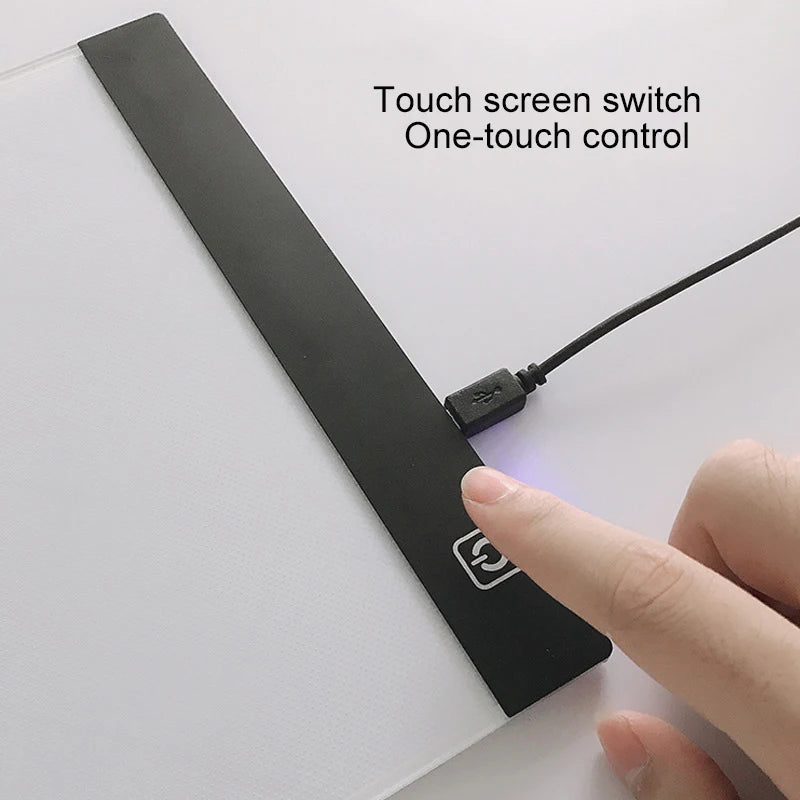 A5 LED Photocopying Table Drawing Board Children Light-Transmitting Copying Table Brightness Adjustable Night Light Notepad Toy