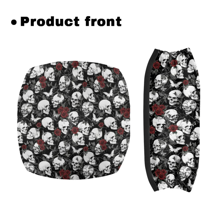 Coloranimal Halloween Cat Bat Print 2 Pieces Rollator Seat Cover Washable Rollator Walker Seat Covers for Ladies