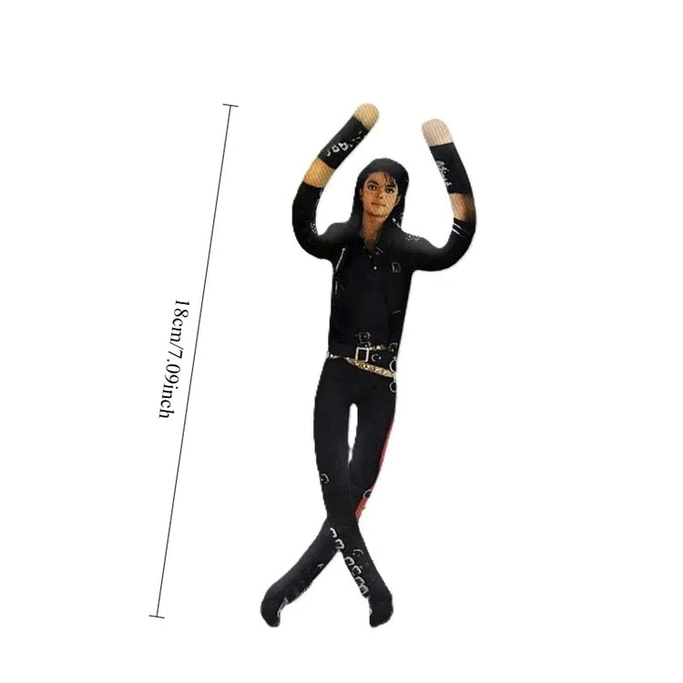 Michael Jackson Movable Joint Plush Stuffed Doll Anime Cosplay Prop Action Figure Home Room Decoration Collectible Gift for Fans