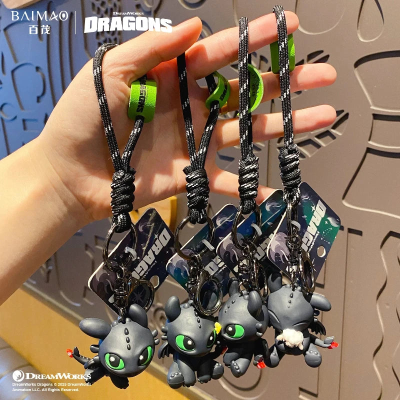 Authentic Dragon Taming Master Flying Toothless Boy Keychain New Bag Pendant Small Accessories Car Keychain