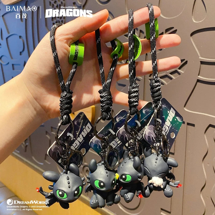 Authentic Dragon Taming Master Flying Toothless Boy Keychain New Bag Pendant Small Accessories Car Keychain
