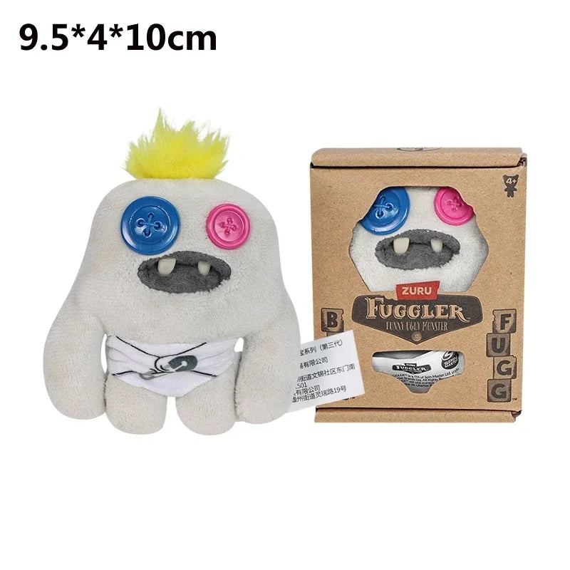 Fuggler Ugly Teeth Monsters Plush Toys Fuggler Baby Cartoon Wide Eyed Weirdo Rabbit Peluche Kawaii Multicolor Peluche Doll 8-9CM