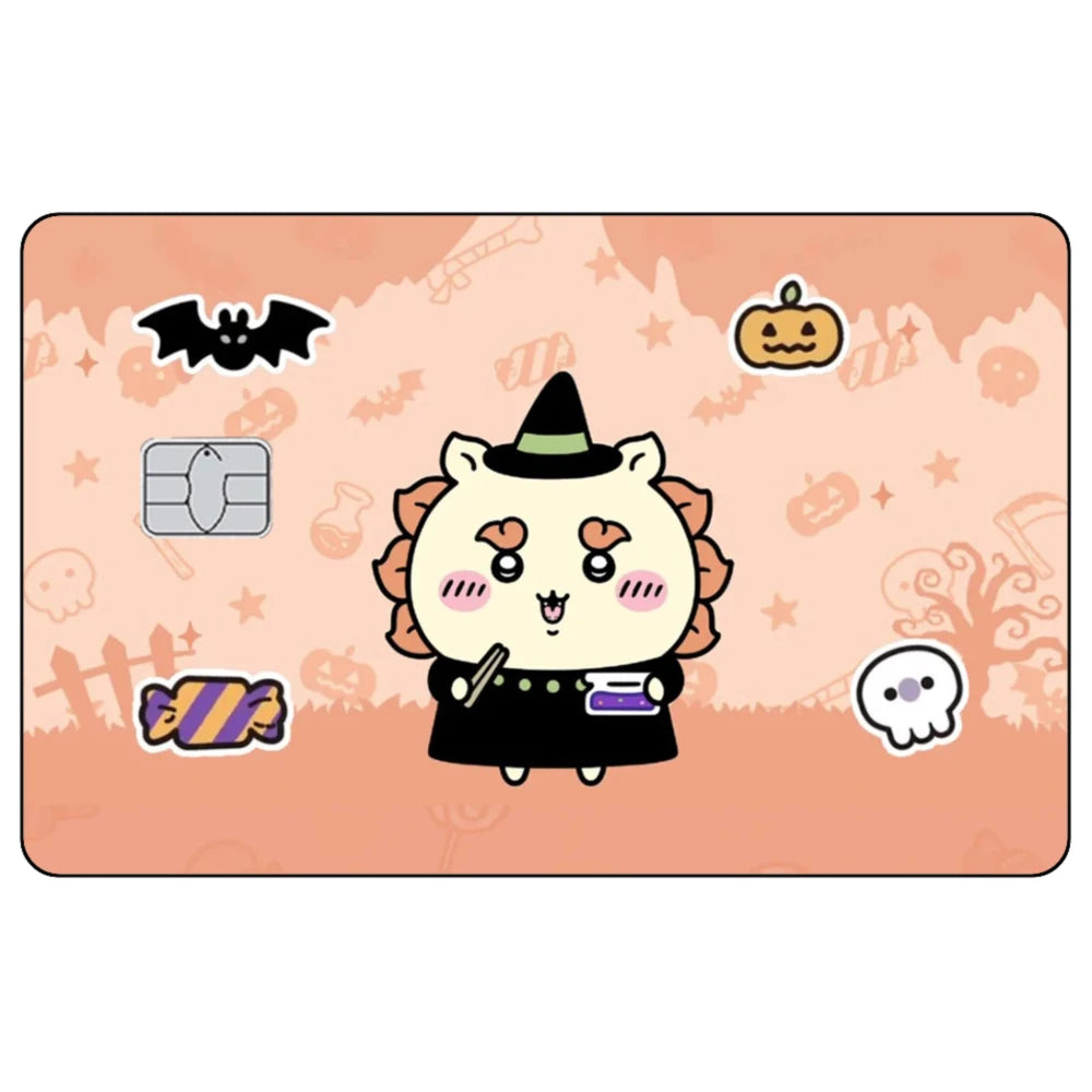 Kawaii Chiikawas Credit Card Skin Sticker Cute Cartoon Stickers for VISA JCB Mastercard and Other IC Bank Card Decorations