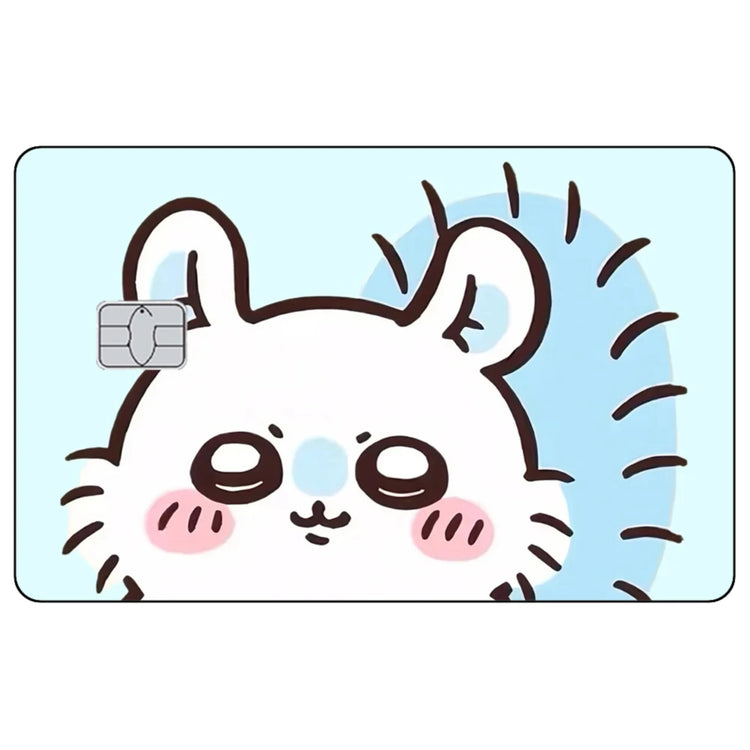 Kawaii Chiikawas Credit Card Skin Sticker Cute Cartoon Stickers for VISA JCB Mastercard and Other IC Bank Card Decorations