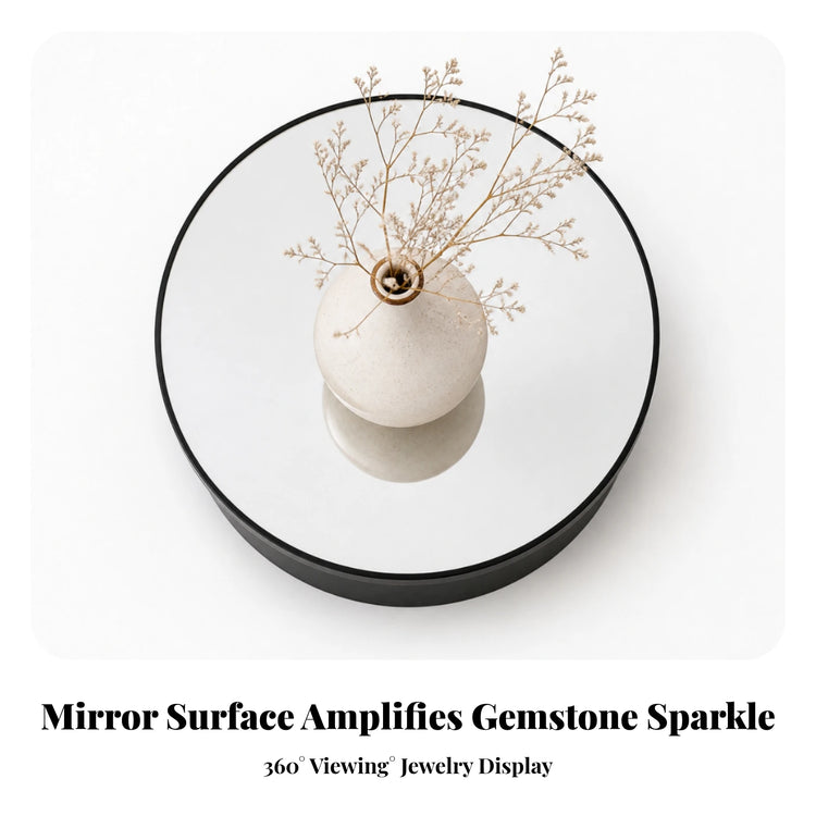 Electric Turntable with Mirror Top Adjustable Speed Turntable with Mirror Top Motorized Rotating Display Stand Silent