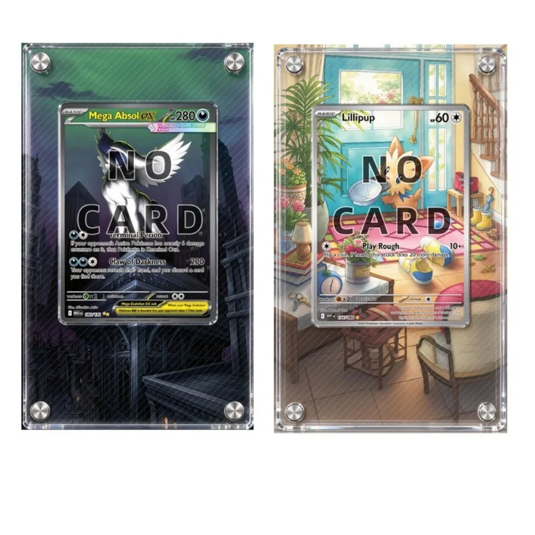 High-definition Acrylic Card Brick TCG Collection Protective Storage Rack Anime Display Frame Desk Decoration Cards Not Included