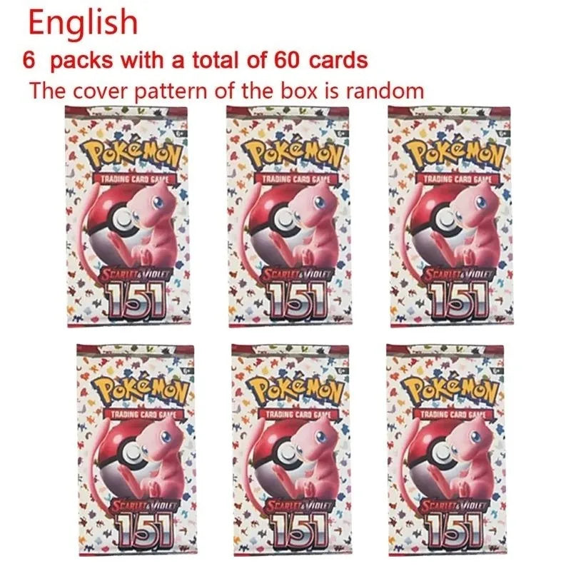 360Pcs TCG Scarlet & Violet 151 Booster Bundle Gift English Edition Trading Cards Anime Collection Card Toy Gift